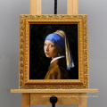 Hand Painted Wall Canvas Masterpiece Girl with a Pearl Earring by Jan Vermeer